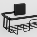 Suporte Organizador Para Shampoo Adesivo Fixare Preto 0576 - Imagem 3