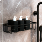 Suporte Organizador Para Shampoo Adesivo Fixare Preto 0576 - Imagem 5