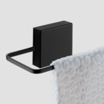 Kit Organizador de Banheiro Adesivo Fixare Preto 10071E - Imagem 4