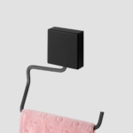 Kit Organizador de Banheiro Adesivo Fixare Preto 10071E - Imagem 6