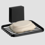 Kit Organizador de Banheiro Adesivo Fixare Preto 10071E - Imagem 9