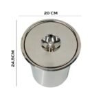 Lixeira de Embutir Em Inox Polido- 5 Litros - Imagem 6