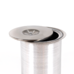 Lixeira Embutir Luxo 5L Tampa Inox 304 e Balde em Alumínio - Imagem 2