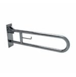 Barra Apoio Banheiro Inox Articulada com Porta Papel 60cm