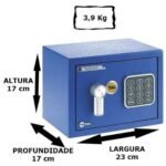 Cofre Digital Value Mini Blue - YaleCofre Digital Pequeno - Yale - Value Mini Blue - Imagem 3