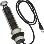 Torre Multiplug Retrátil com 3 Tomadas