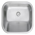 Tanque de Encaixe Tramontina Hera 30L em Aço Inox Escovado 50x40 cm