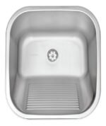 Tanque de Encaixe Tramontina Hera 23L em Aço Inox Acetinado 40x40cm