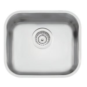 Cuba de Embutir Tramontina Lavínia 40 BL Inox Escovado 40x34 cm vista frontal