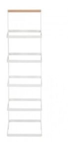 Sapateira Vertical Slim Branca para Closet: Aço e Madeira - Kazalinda - Imagem 3