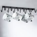 Porta Xícara Jomer de Fixação 27 x 30 x 10 cm Preto 2429 - Imagem 3