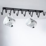 Porta Xícara Jomer de Fixação 27 x 30 x 10 cm Preto 2429 - Imagem 4