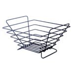 Fruteira Quadrada De Mesa Bancada Preto Black Jomer 2433 - Imagem 2