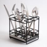 Organizador de Talheres Preto para Bancada Jomer 2443 - Imagem 2