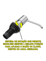 Kit Lixeira Embutir 5L + Torre de Tomada + Dosador Inox - Imagem 5