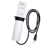 Torre Automática Moveis Embutir Retrátil 2 Tomadas Prata, Preta ou Branca - Imagem 3