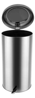 Lixeira Redonda em Aço Inox Com Pedal 30 Litros Ecobin - Imagem 5