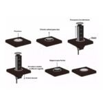 Torre de Tomada Retrátil Multiplug Embutir Mesa Granito Preta - Imagem 5