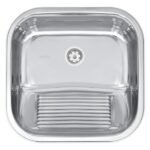 Tanque De Encaixe Tramontina Hera 23l Inox Polido 40x40cm Cor Inox Polido 94403407