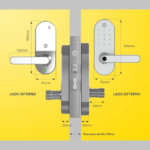 Fechadura Digital Yale YMC 420W Branca com Zigbee e Conexão com Alexa - Imagem 3