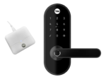 Fechadura Digital YMC 420W c/ Zigbee + HUB Yale Connect Preto Fosco