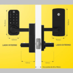 Fechadura Digital Yale YDL 120 - Senha e Chave para Porta - Preta - Imagem 3