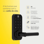 Fechadura Digital Yale YDL 120 - Senha e Chave para Porta - Preta - Imagem 4