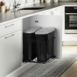 Lixeira Dupla Deslizante 15 Litros Preta - Schmitt 0717 - Imagem 2