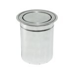 Lixeira Pia Cozinha Embutir Giratoria Granito Inox 6 Litros