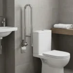 Barra de Apoio Articulada Inox 60cm para Banheiro Edmetal +Segura - Imagem 8