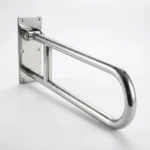 Barra de apoio articulada inox 60cm Edmetal +Segura em perspectiva 3-4