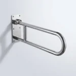 Barra de Apoio Articulada Inox 60cm para Banheiro Edmetal +Segura - Imagem 5