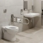 Barra de Apoio Articulada Inox 60cm com Porta Papel Edmetal - Imagem 6