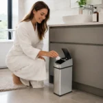 Lixeira Automática Sensor Inox Polido 3 Litros Quadrada Kazalinda - Imagem 7