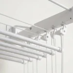Varal de Parede Individual 10 Varetas Branco 80cm Kazalinda - Imagem 3