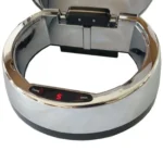 Close do sensor e acabamento da lixeira automática 9 litros Kazalinda