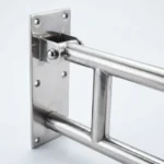 Barra de Apoio Articulada Inox 60cm para Banheiro Edmetal +Segura - Imagem 4