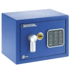 Cofre digital Yale azul compacto interior capacidade 4 litros