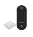 Combo fechadura digital Yale Lia BP cromada para porta de correr em fundo branco