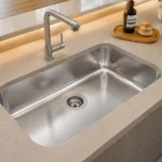 Cuba de embutir Tramontina Lavínia 56 BL em Aço Inox Acetinado 1