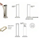 Embalador ensacador de guarda-chuva inox Ecobin com 150 saquinhos