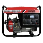Gerador à gasolina lateral MG-3000CL bivolt Motomil em fundo branco
