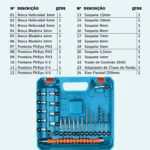 Kit Parafusadeira Furadeira 5