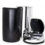 Lixeira automática premium com sensor em inox 42 litros desmontada