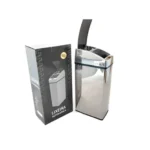 Lixeira automática quadrada inox 6 litros Kazalinda em fundo branco embalagem