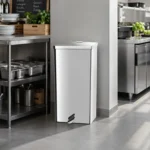 Lixeira Quadrada em Aço Inox com Pedal 50 Litros Ecobin - Imagem 4