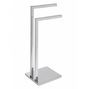 Porta toalhas de pia duplo inox 304 polido brilhante Kazalinda 1