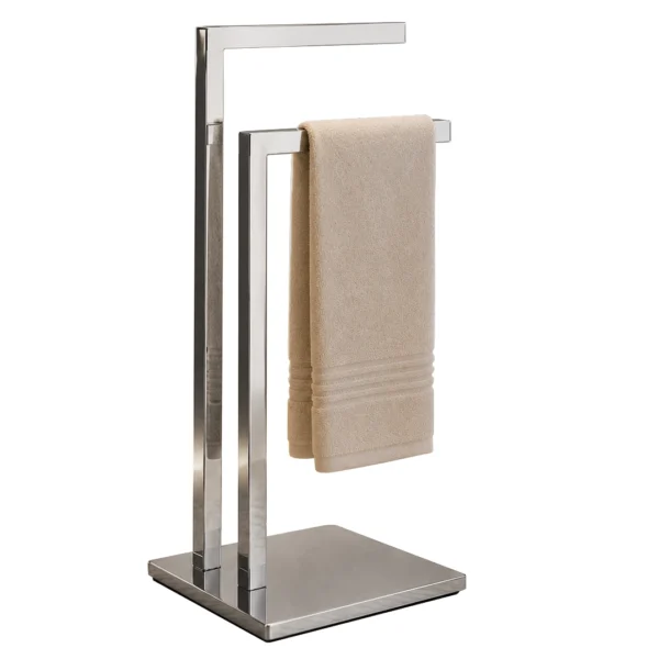 Porta toalhas de pia duplo inox 304 polido brilhante Kazalinda 1