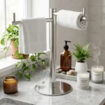 Toalheiro de Pia Duplo Redondo em Inox 304 Polido - Inovar Metais - Imagem 3