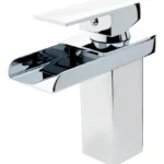 Torneira Monocomando Cascata Quadrada Bica Baixa Inox Polido Deckasa DC-6006C